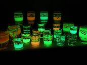 Glow in  candles