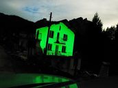 Glow in the dark house